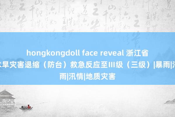 hongkongdoll face reveal 浙江省水利厅调度水旱灾害退缩（防台）救急反应至Ⅲ级（三级）|暴雨|汛情|地质灾害